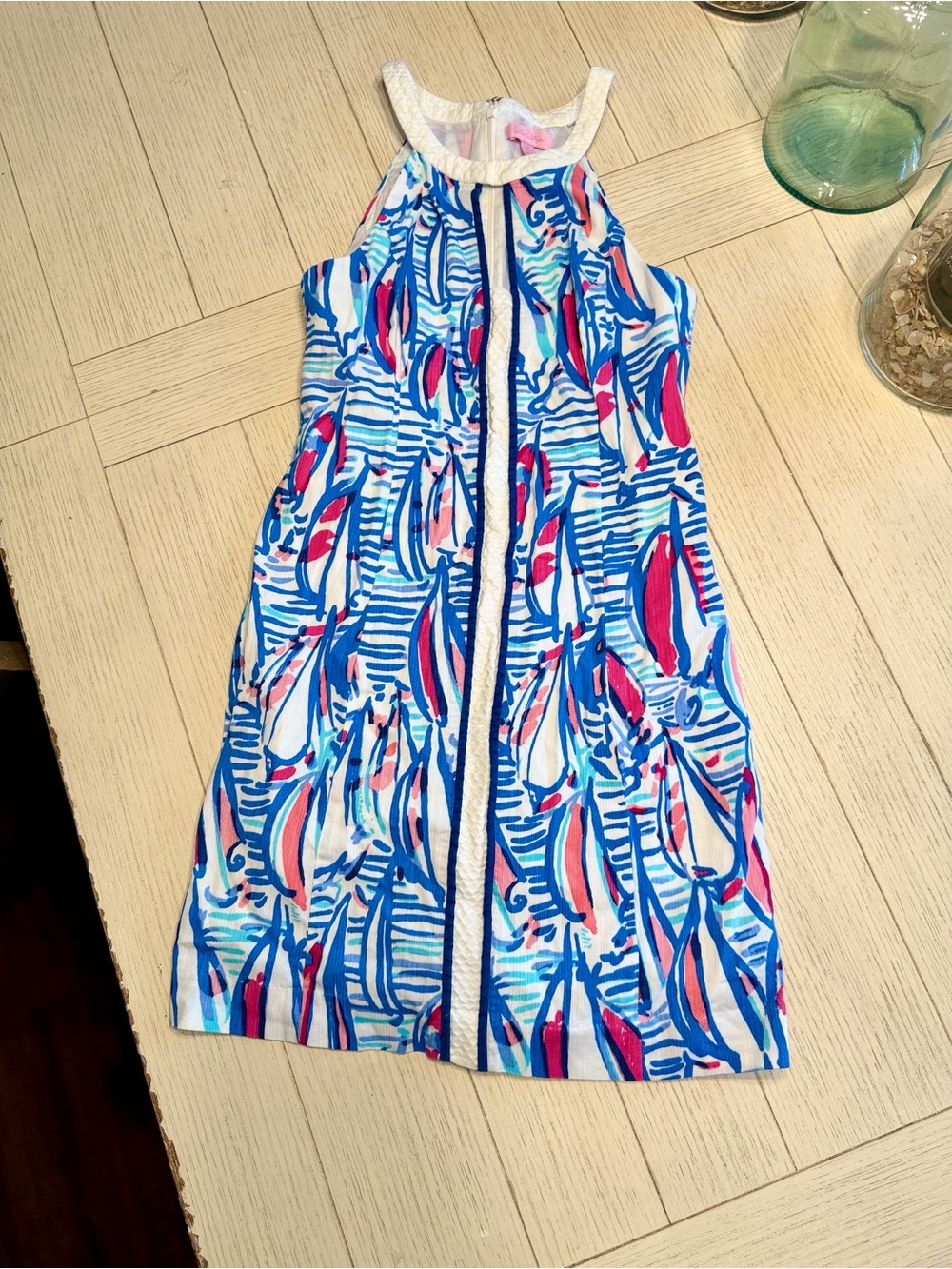 Lilly Pulitzer pearl shift dress - red right return | EEUC - size 4
